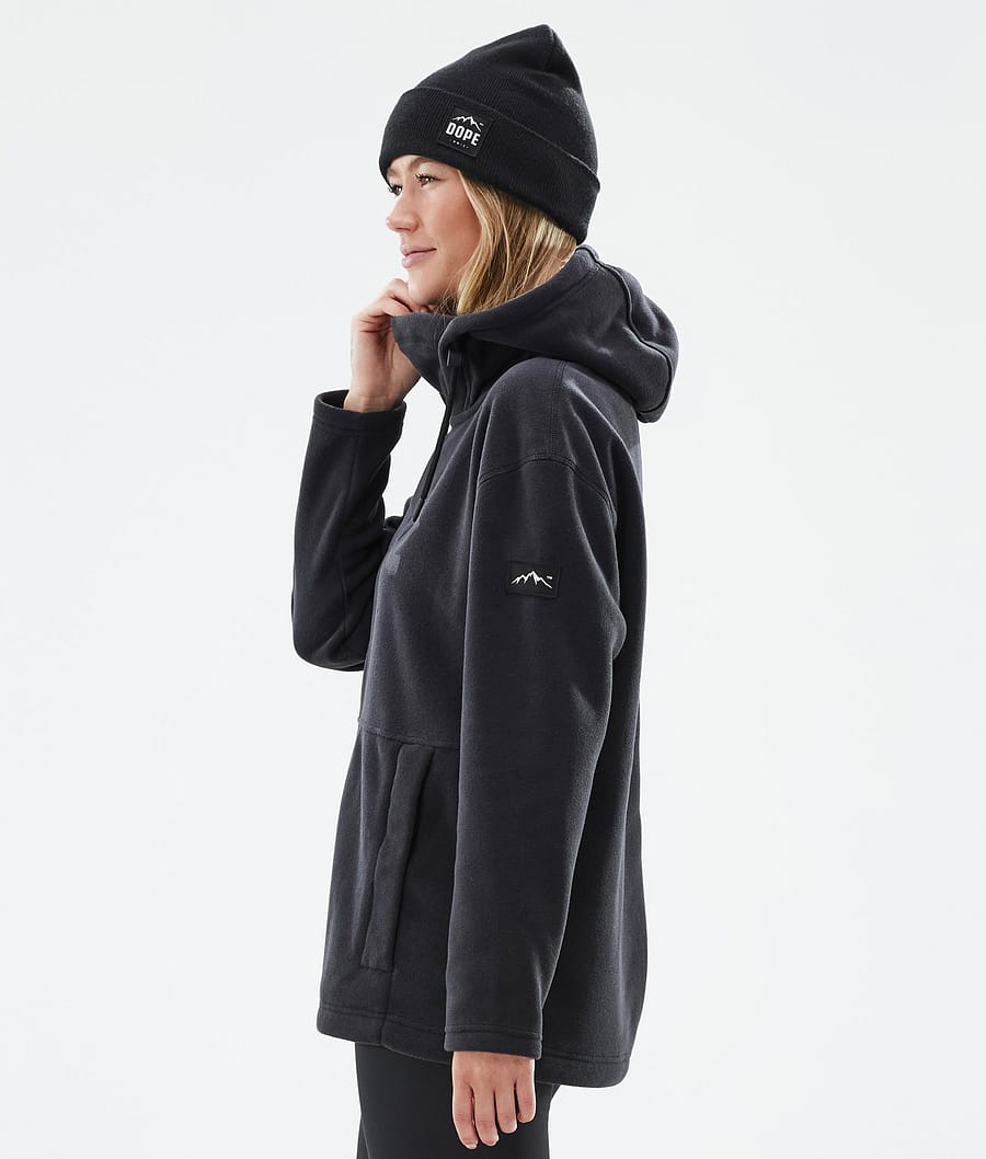 Cozy II W Pile con Cappuccio Donna Black