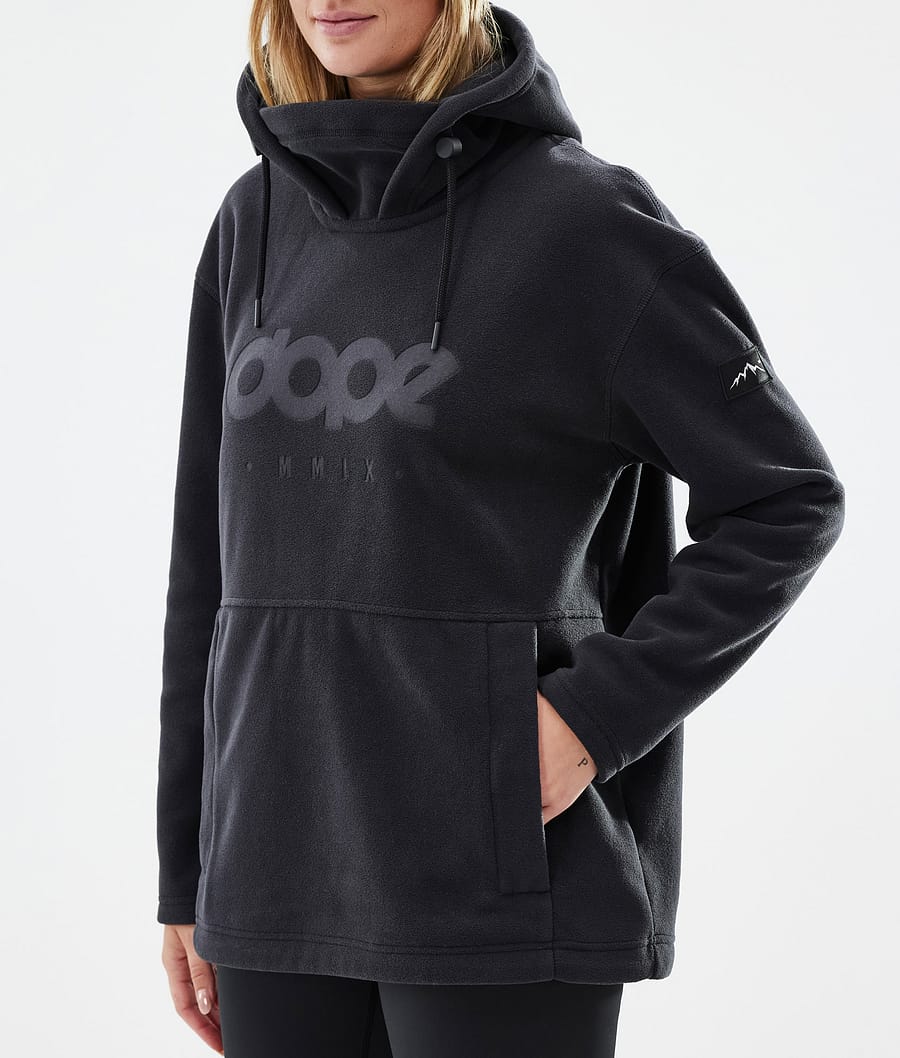 Cozy II W Pile con Cappuccio Donna Black