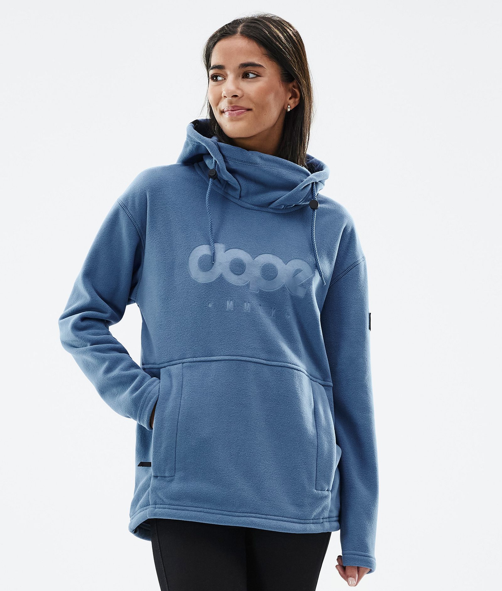 Cozy II W Fleece-hoodie Dame Blue Steel