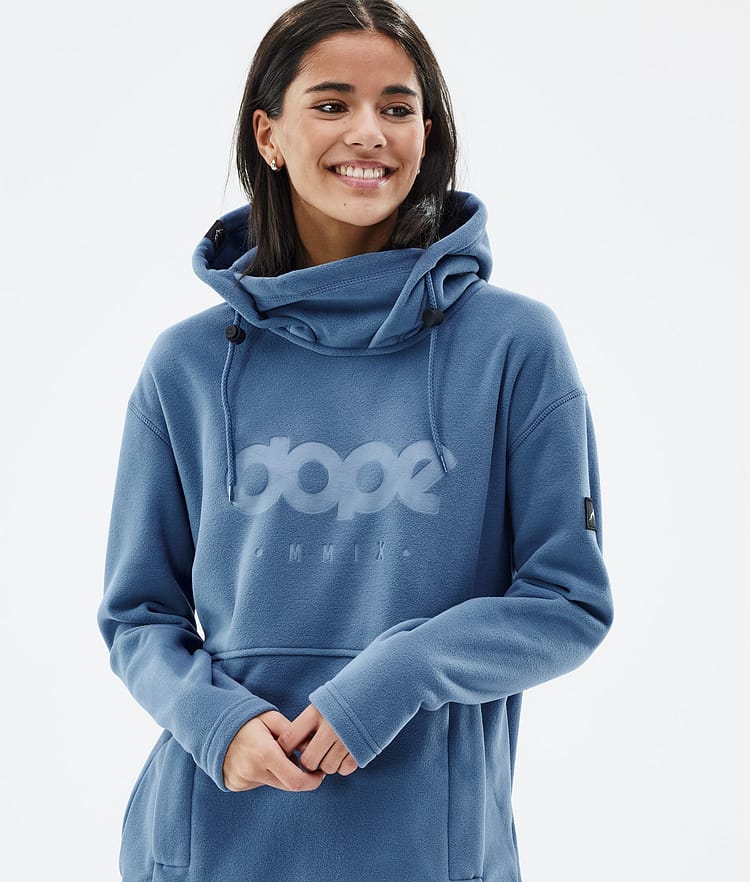 Cozy II W Fleece Hoodie Dames Blue Steel