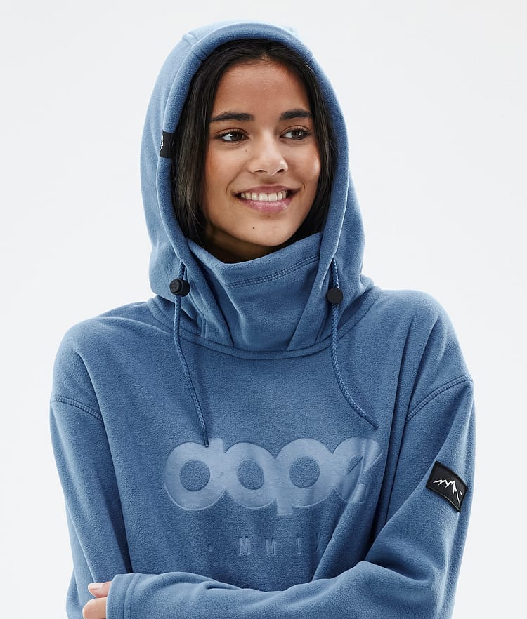 Cozy II W Fleece Hoodie Dames Blue Steel