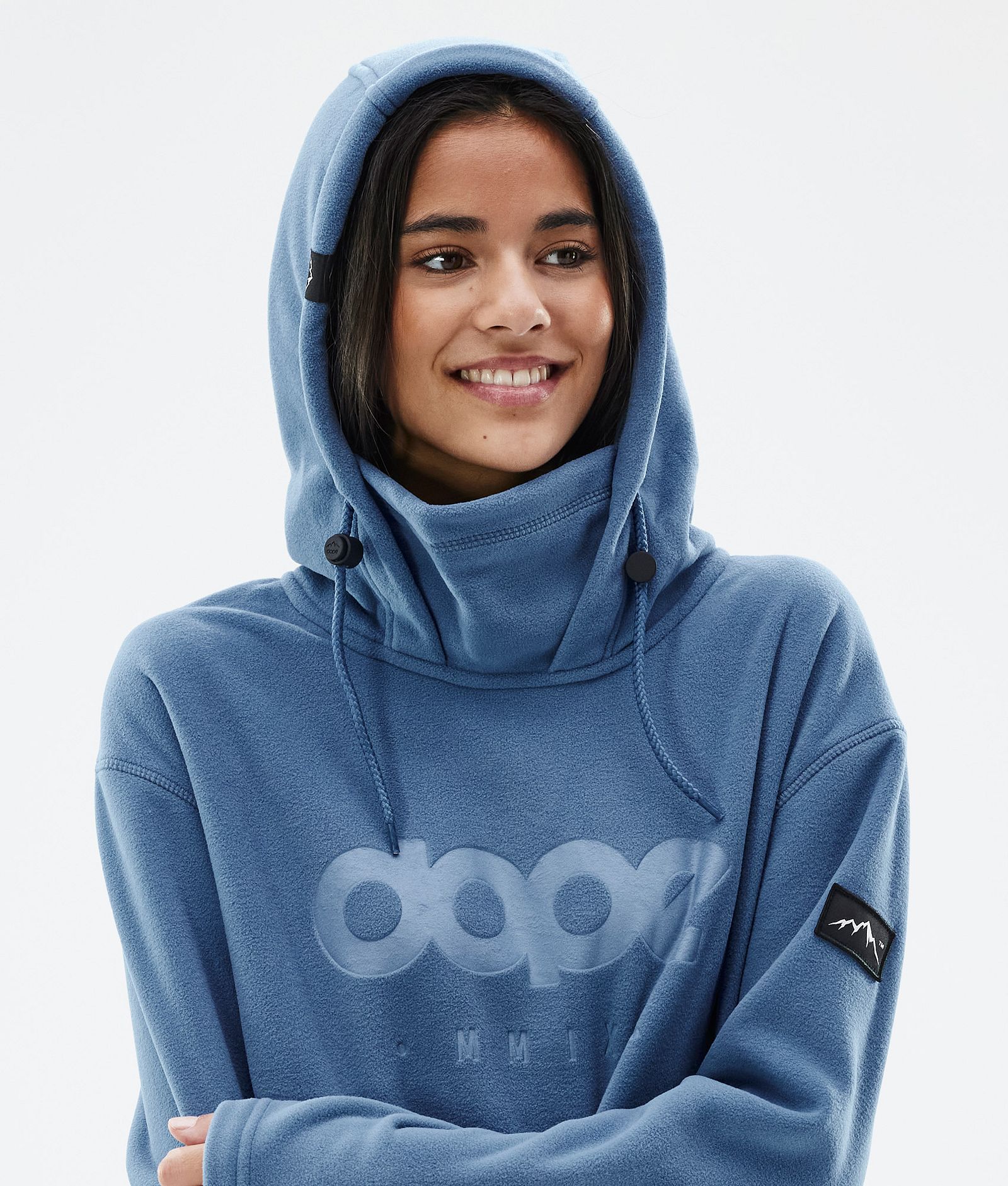 Cozy II W Fleece-hoodie Dame Blue Steel