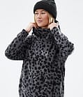 Cozy II W Fleece Hoodie Women Dots Phantom, Image 2 of 8