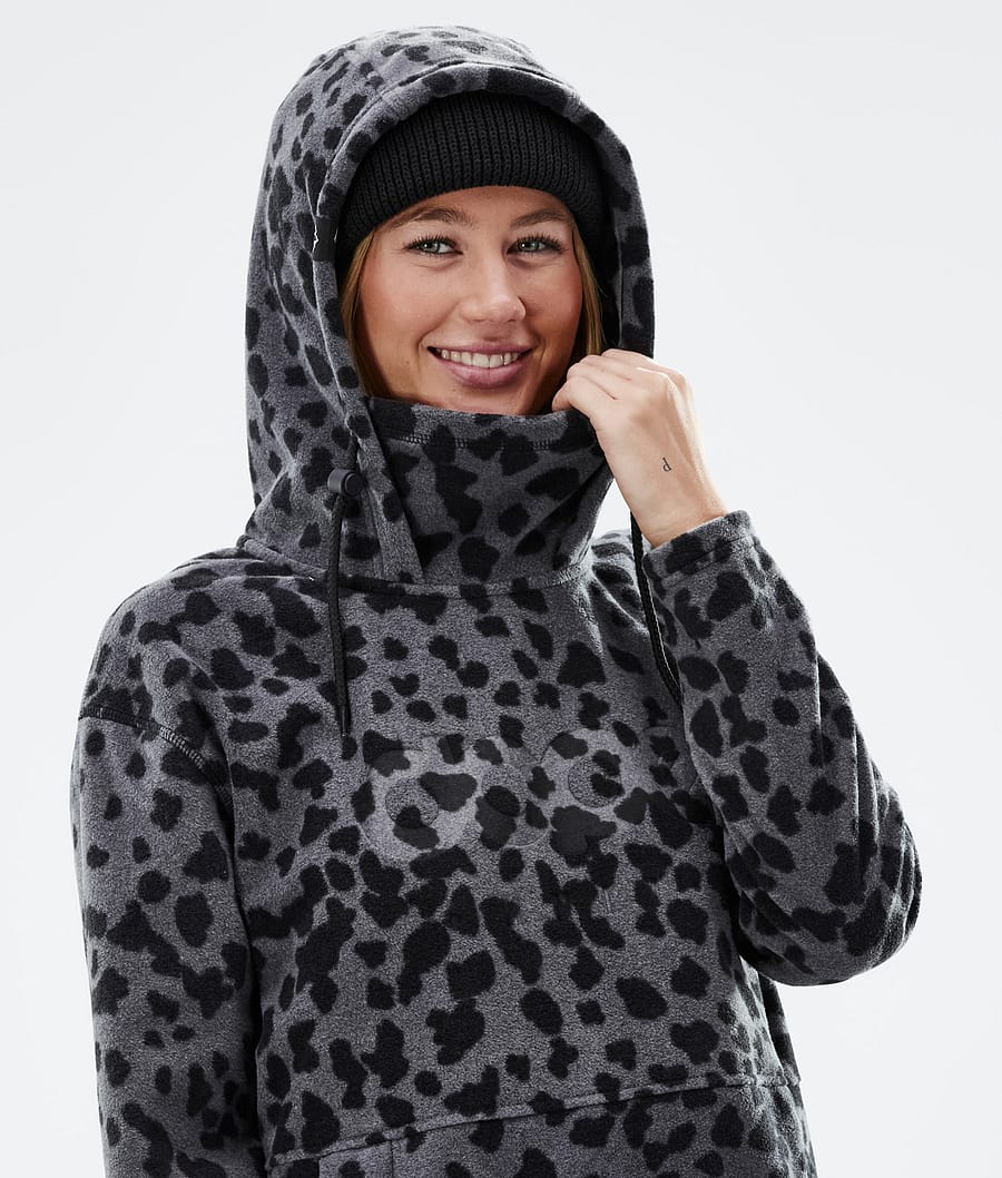 Cozy II W Fleece Hoodie Women Dots Phantom