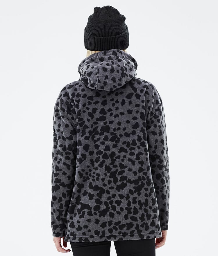 Cozy II W Fleece Hoodie Women Dots Phantom, Image 7 of 8