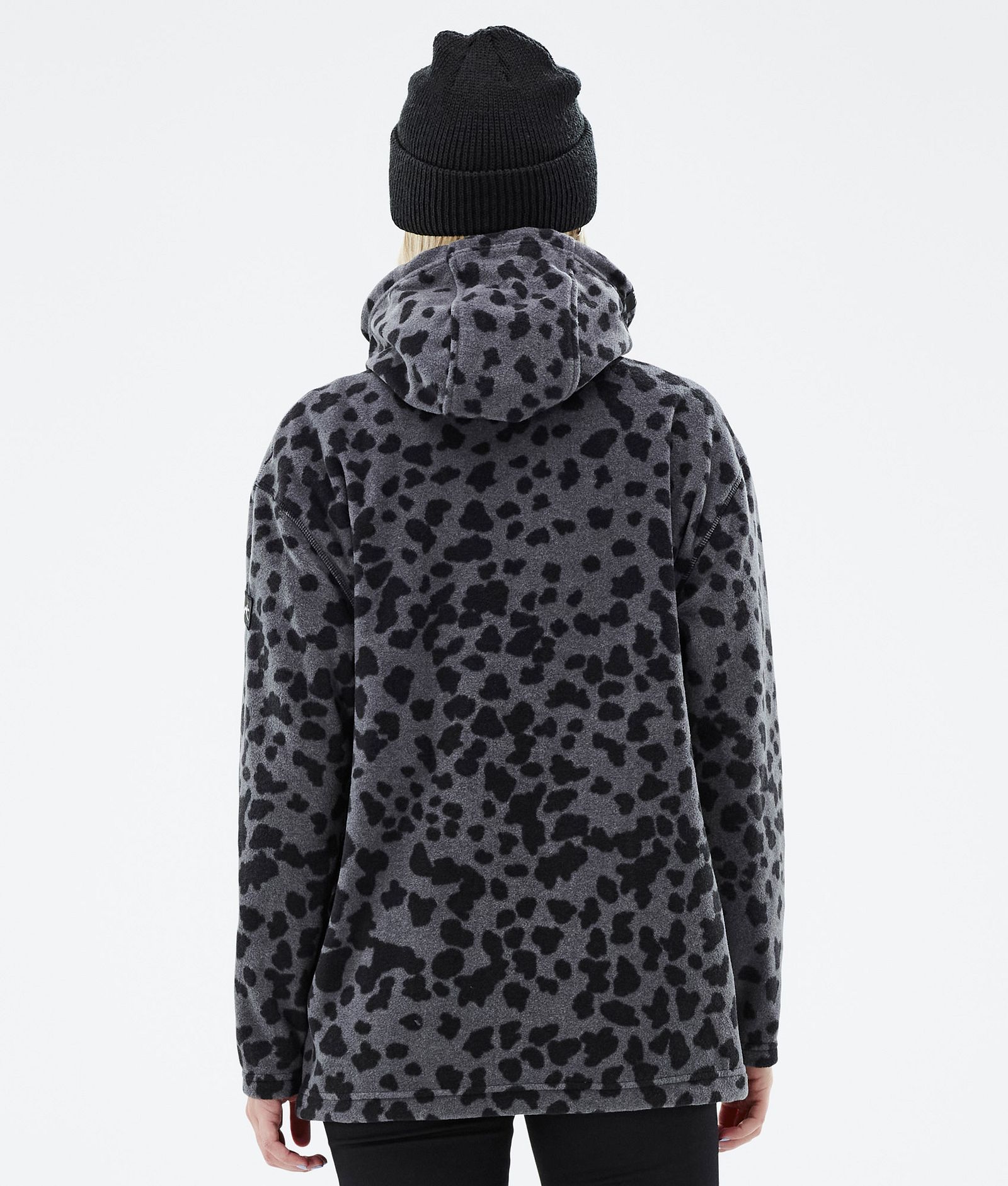 Cozy II W Fleece Hoodie Women Dots Phantom, Image 7 of 8