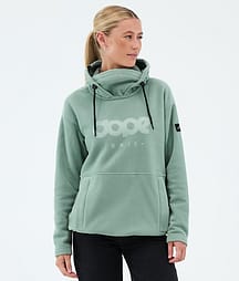 Dope Cozy II W Fleece Hoodie Damen Faded Green