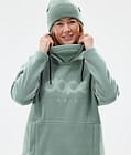 Cozy II W Fleecehood Dam Faded Green, Bild 2 av 7