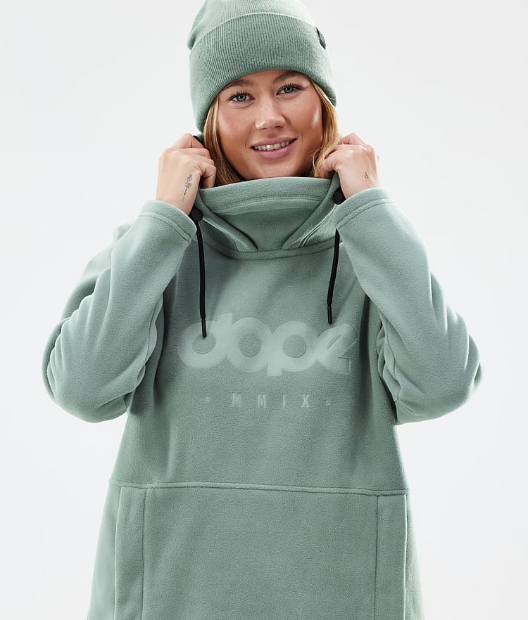 Cozy II W Fleecehood Dam Faded Green, Bild 2 av 7