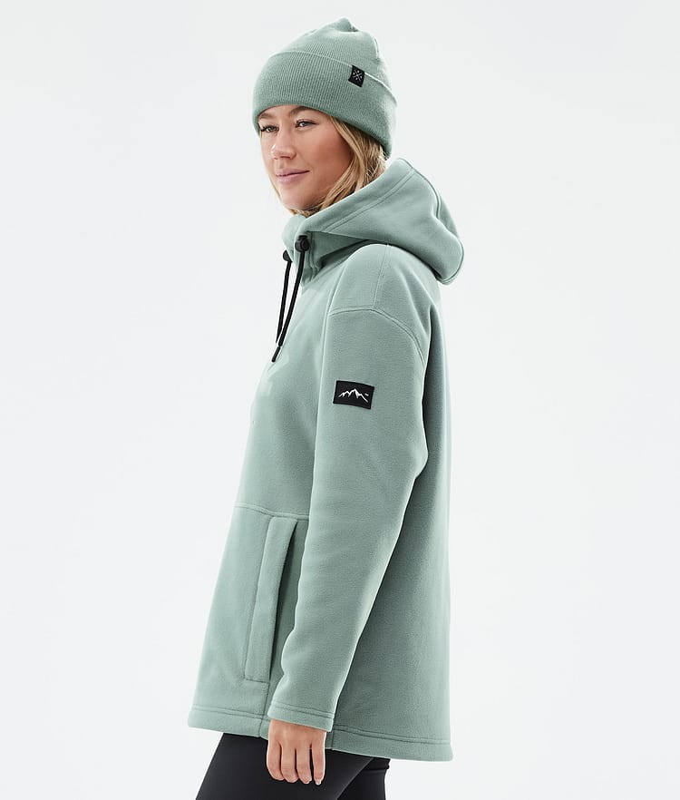 Cozy II W Fleece-hoodie Dame Faded Green