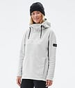 Cozy II W Fleece-hoodie Dame Light Grey