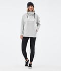 Cozy II W Fleece Hoodie Dames Light Grey Renewed, Afbeelding 3 van 7