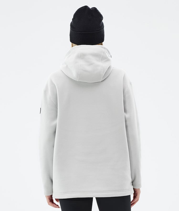 Cozy II W Fleece-hoodie Dame Light Grey