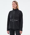 Comfy W Felpa Pile Donna Black
