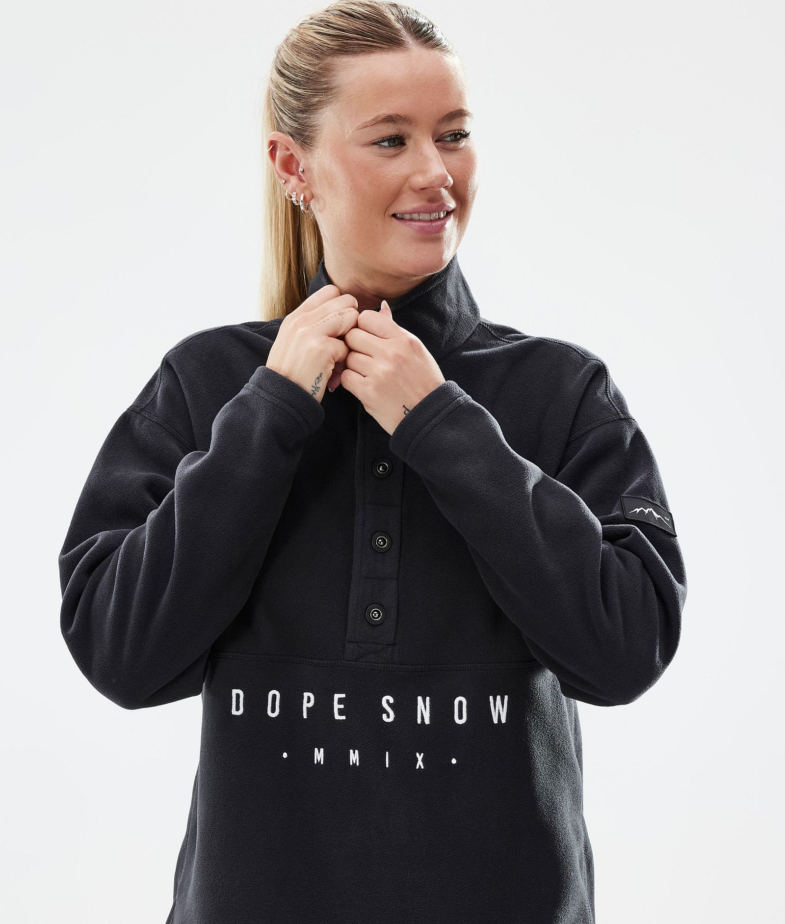 Comfy W Fleecepullover Damen Black Renewed, Bild 2 von 6