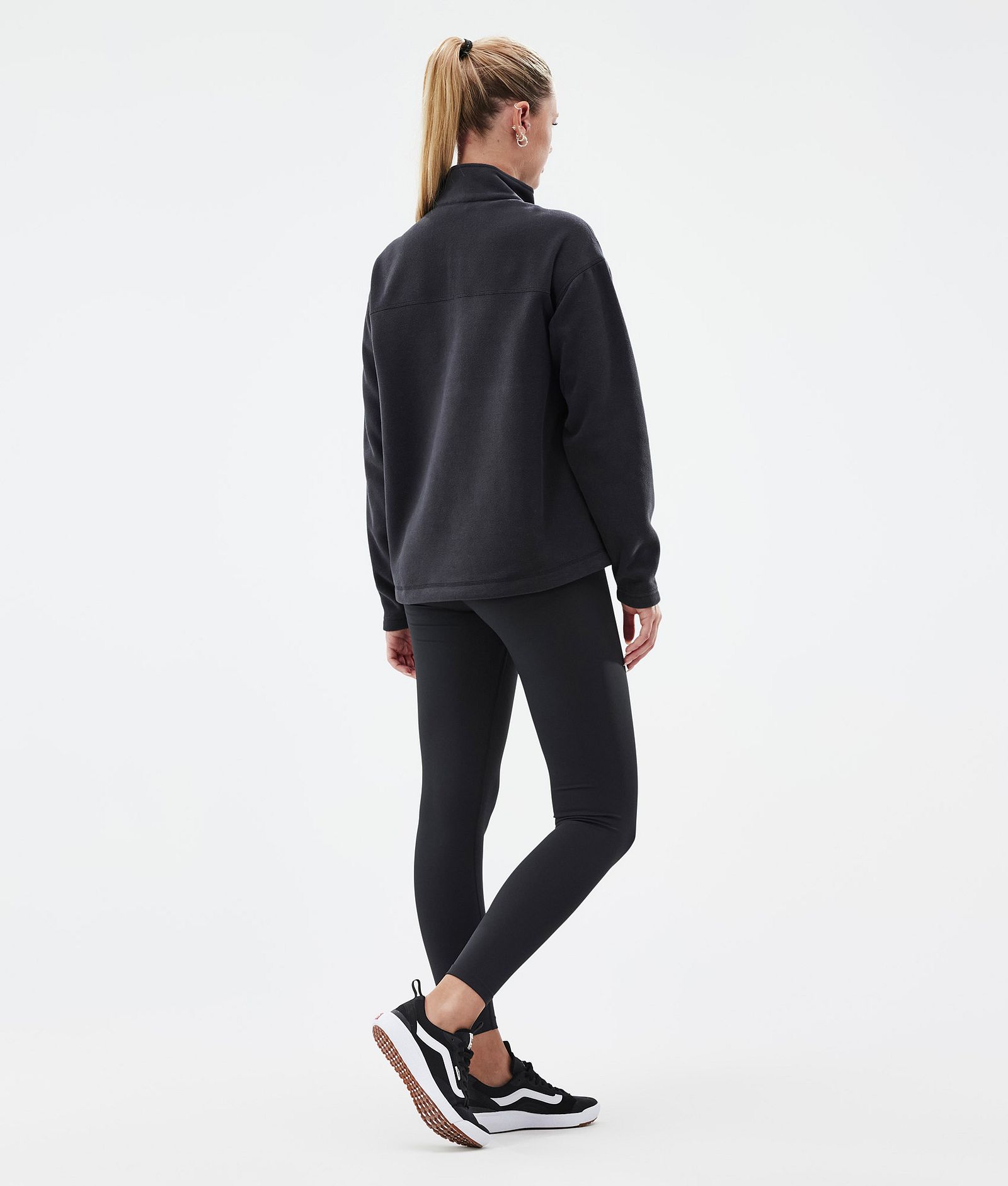Comfy W Fleece Sweater Women Black Renewed