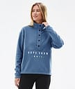 Comfy W Fleece Sweater Women Blue Steel