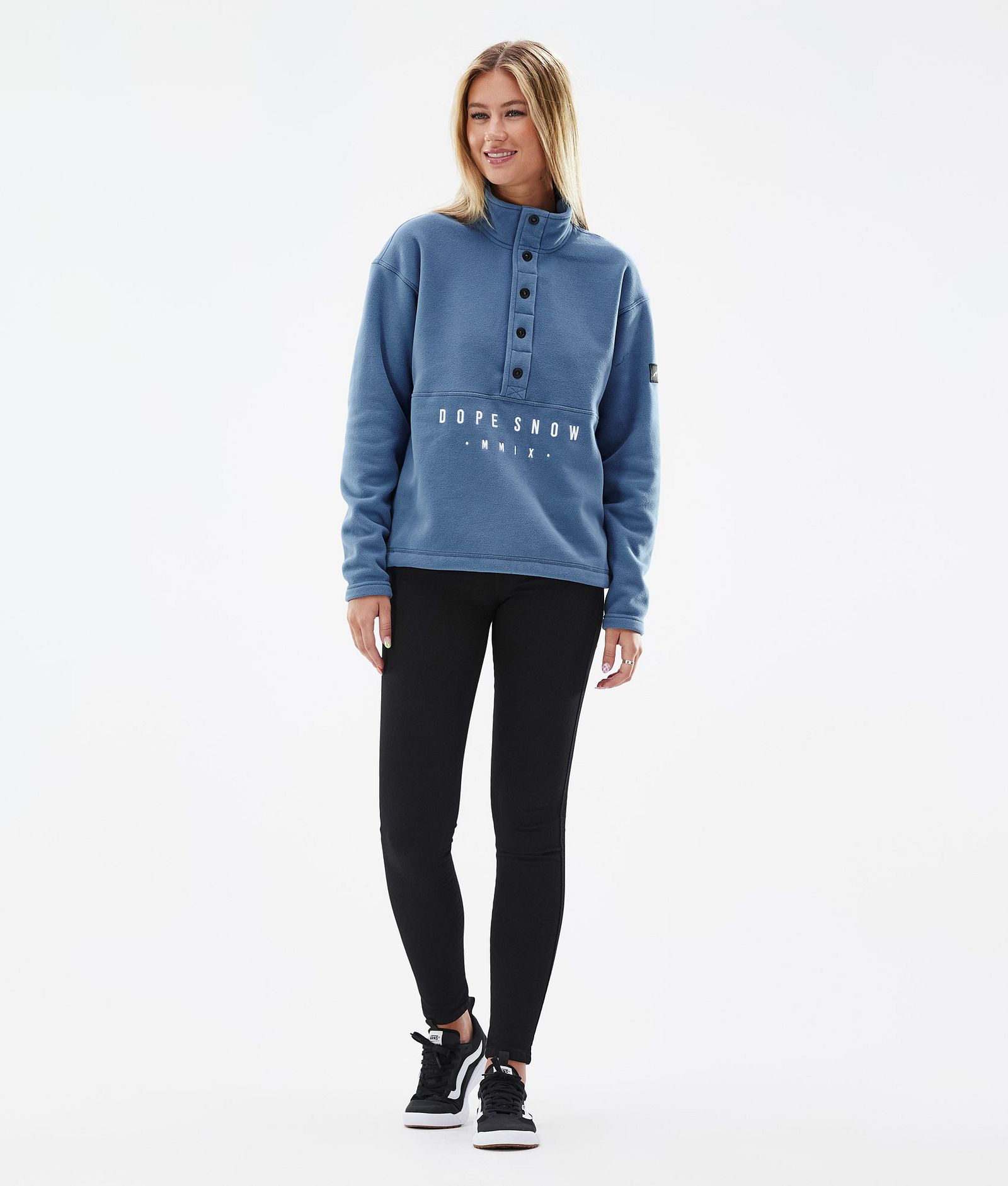 Comfy W Fleece Sweater Women Blue Steel, Image 3 of 7