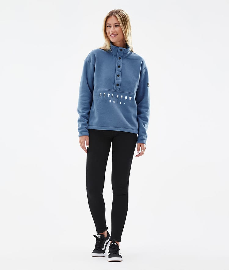 Comfy W Fleece Sweater Women Blue Steel