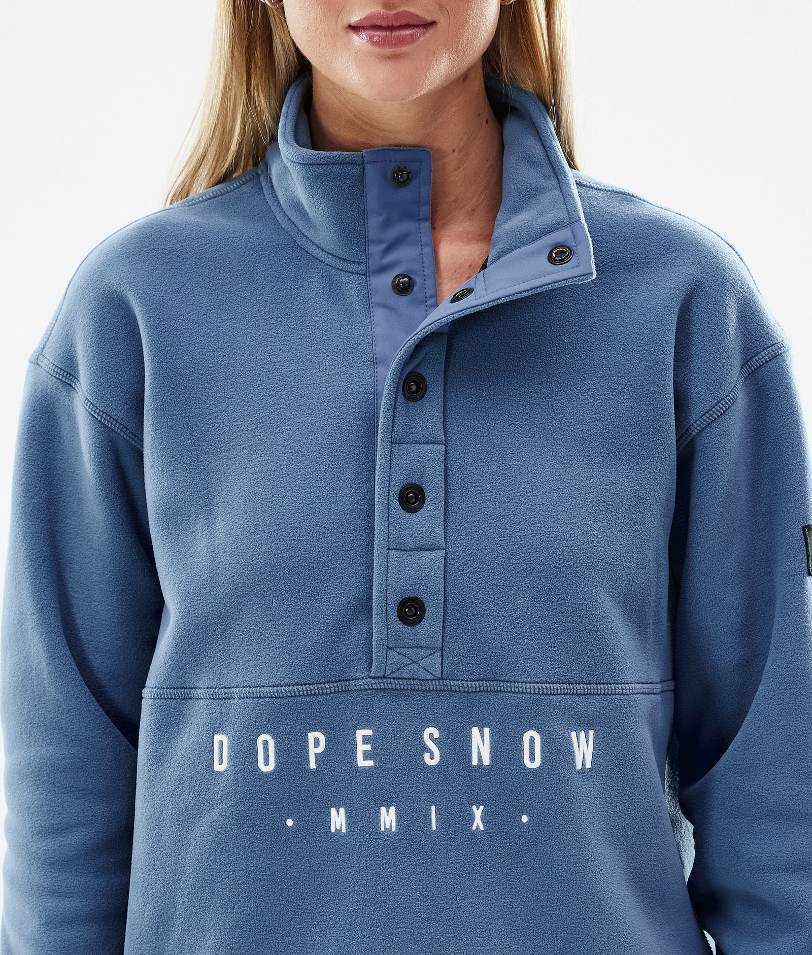 Comfy W Fleece Sweater Women Blue Steel, Image 7 of 7