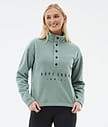 Comfy W Fleecepullover Damen Faded Green