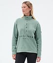 Comfy W フリースセーター レディース Faded Green