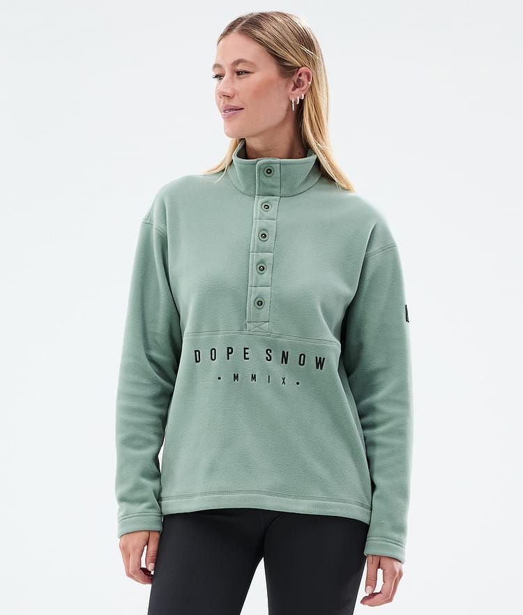 Comfy W Fleece Sweater Women Faded Green, Image 1 of 6