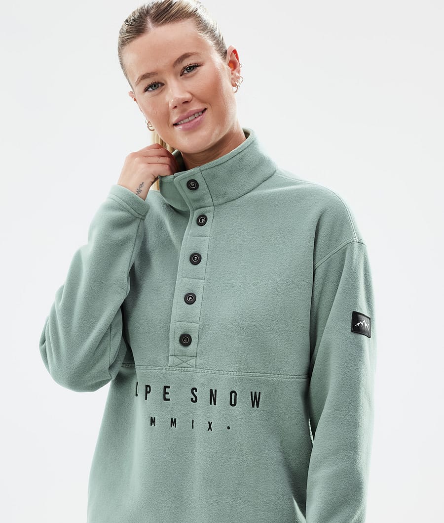 Comfy W Fleecepullover Damen Faded Green