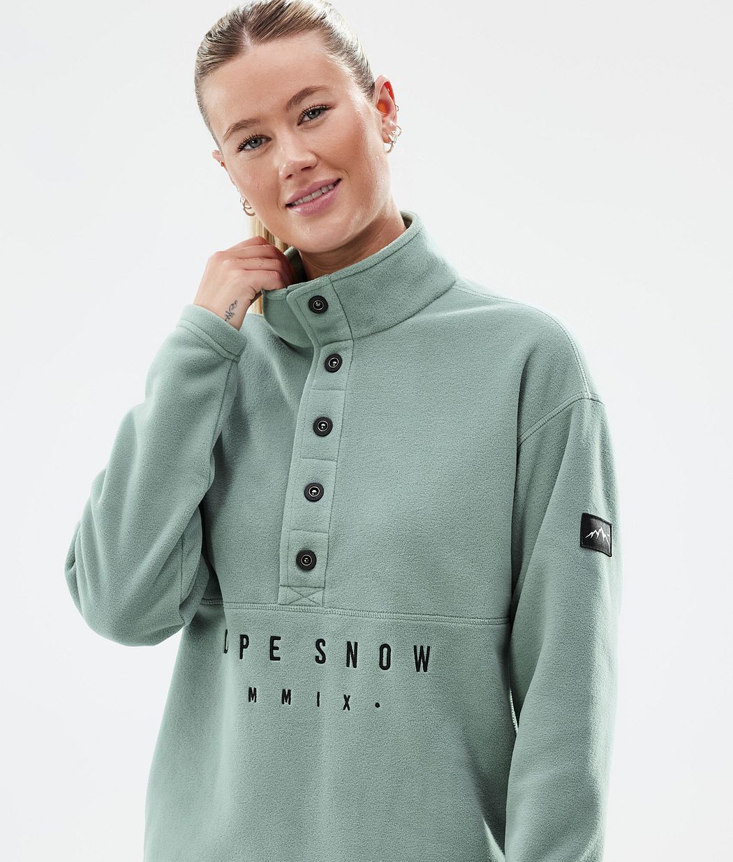 Comfy W Fleecepullover Damen Faded Green
