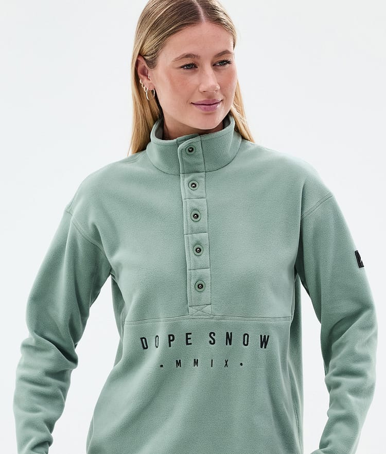 Comfy W Fleece Sweater Women Faded Green, Image 2 of 6