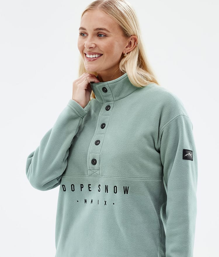 Comfy W Fleece Sweater Women Faded Green