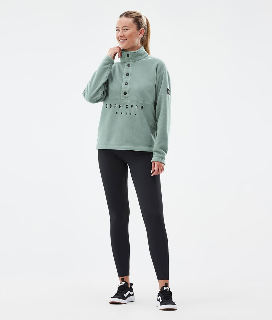 Comfy W Fleecepullover Damen Faded Green