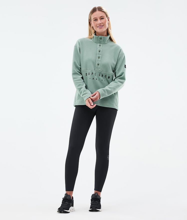 Comfy W Fleece Sweater Women Faded Green, Image 3 of 6