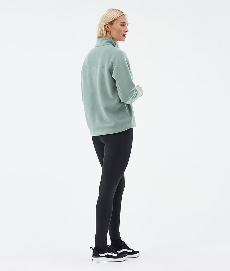 Comfy W Fleece Sweater Women Faded Green Renewed, Image 4 of 6