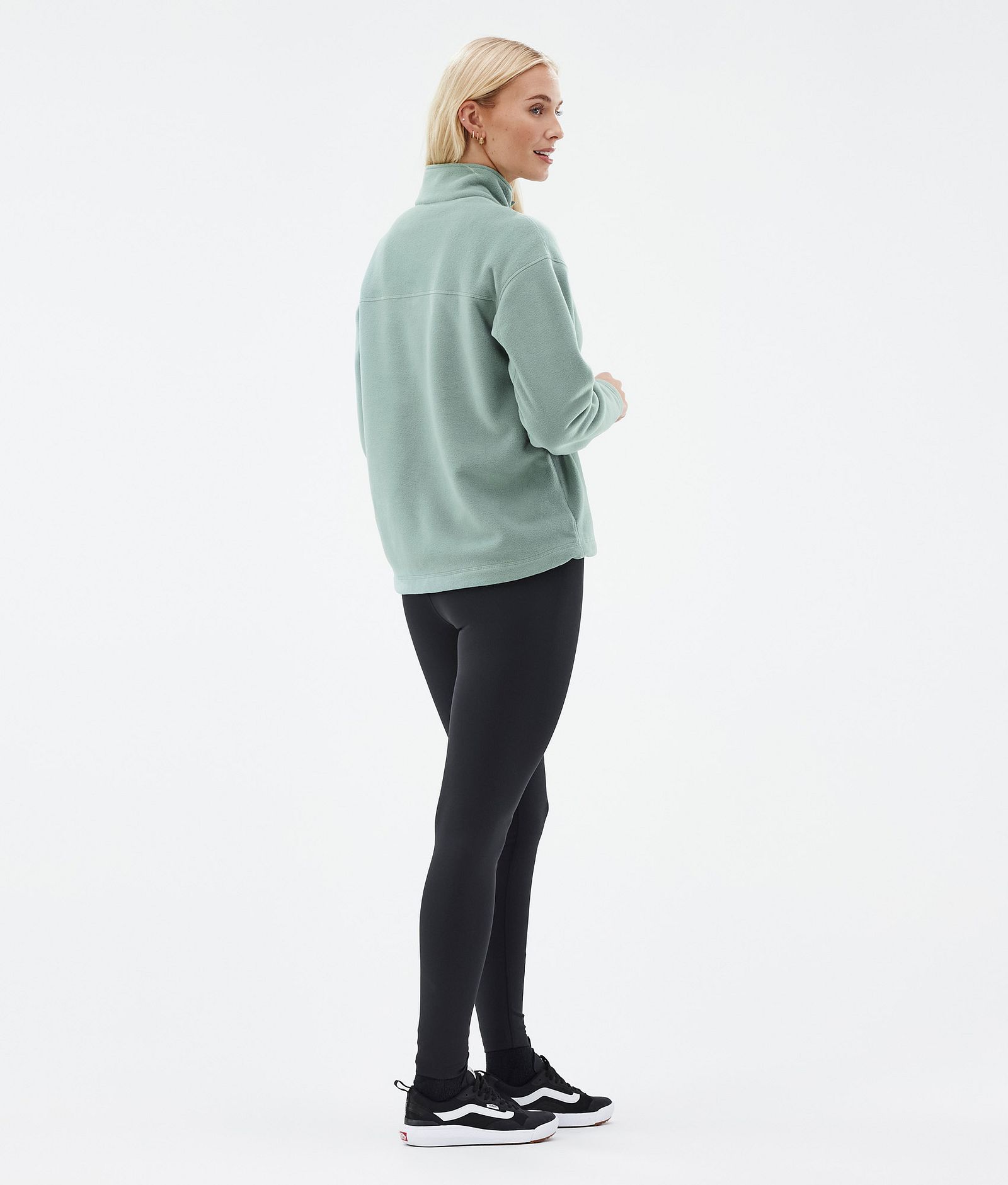 Comfy W Felpa Pile Donna Faded Green, Immagine 4 di 6