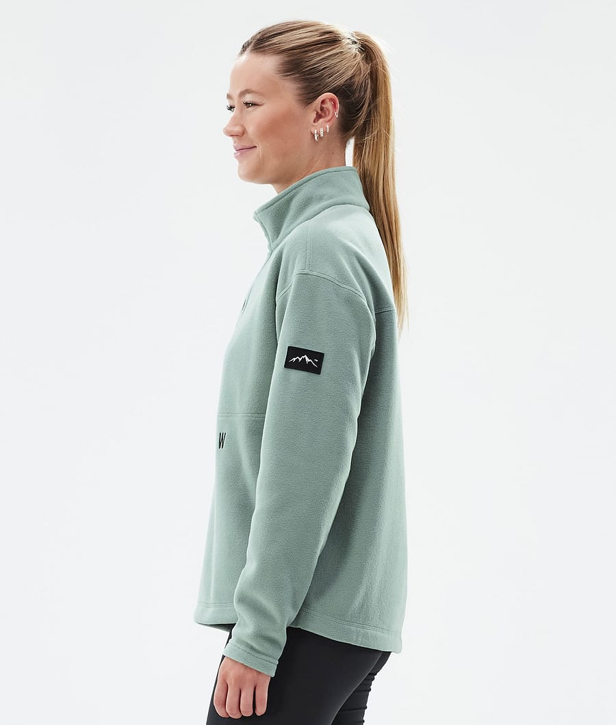 Comfy W Fleecepullover Damen Faded Green