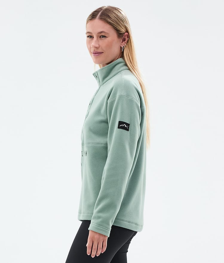 Comfy W Fleece Sweater Women Faded Green, Image 5 of 6
