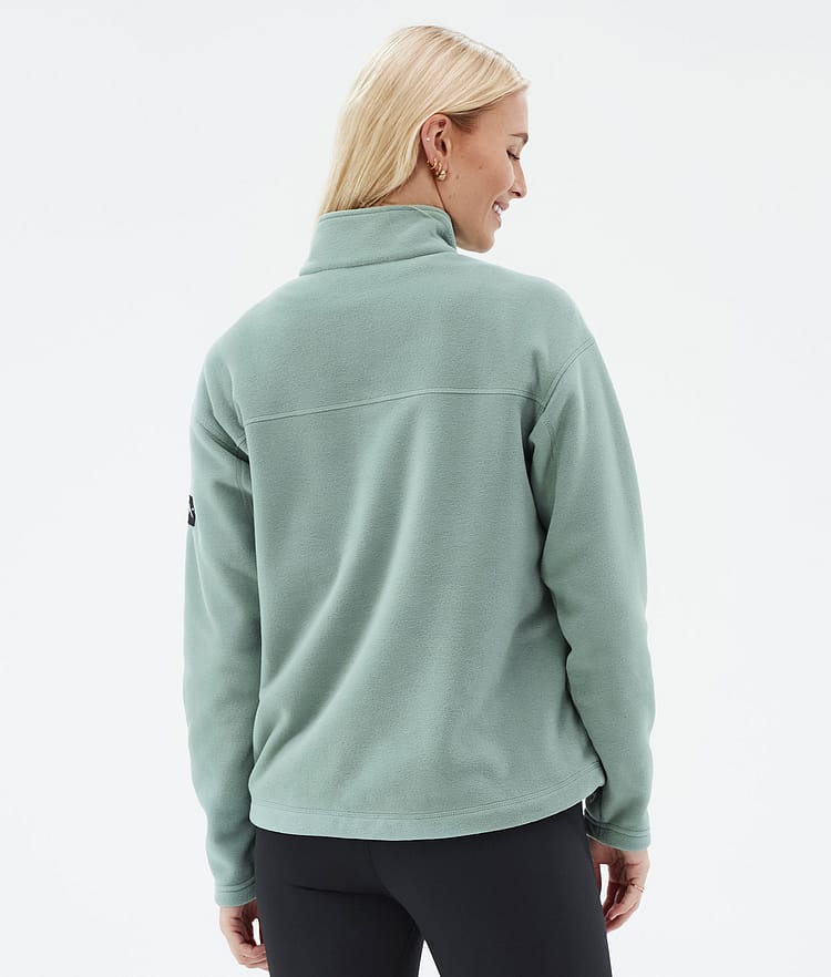 Comfy W Fleece Sweater Women Faded Green Renewed, Image 6 of 6