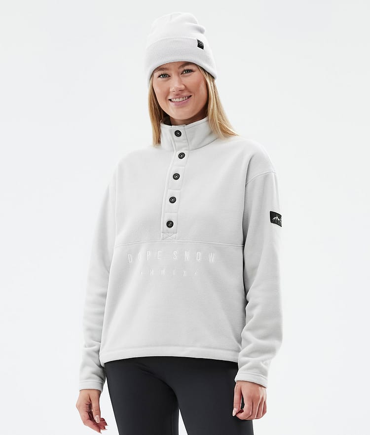 Comfy W Fleece Sweater Women Light Grey/Black, Image 1 of 6