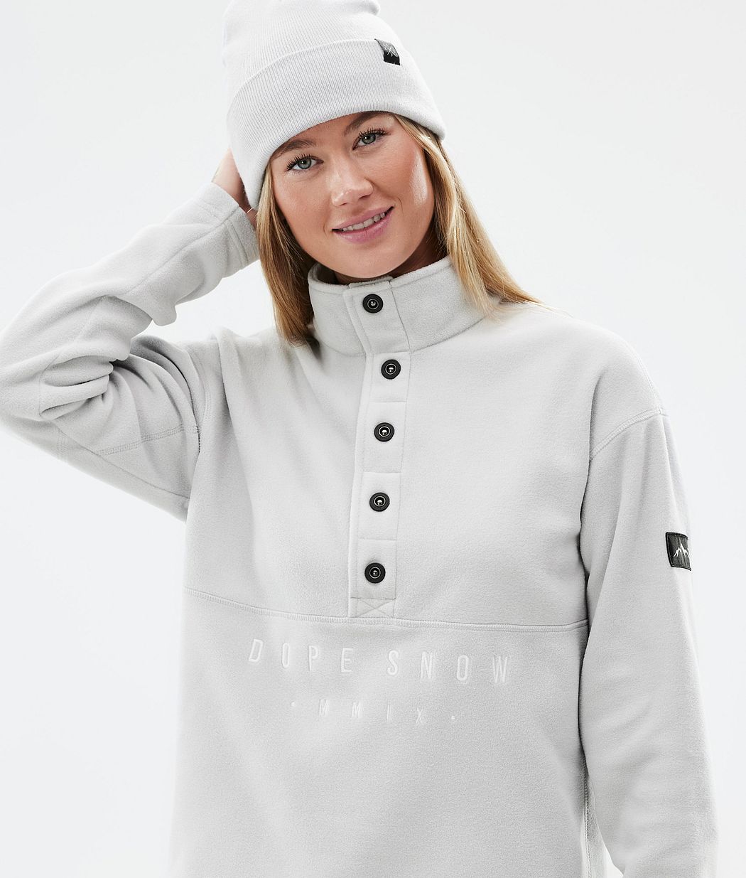 Comfy W Fleecepullover Damen Light Grey