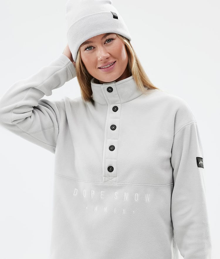 Comfy W Fleece Sweater Women Light Grey/Black, Image 2 of 6