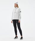 Comfy W Fleece Sweater Women Light Grey/Black, Image 3 of 6