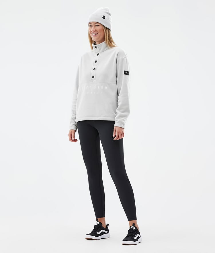 Comfy W Fleece Sweater Women Light Grey/Black, Image 3 of 6
