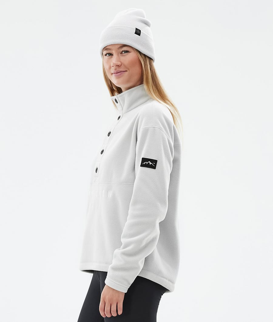 Comfy W Fleecepullover Damen Light Grey