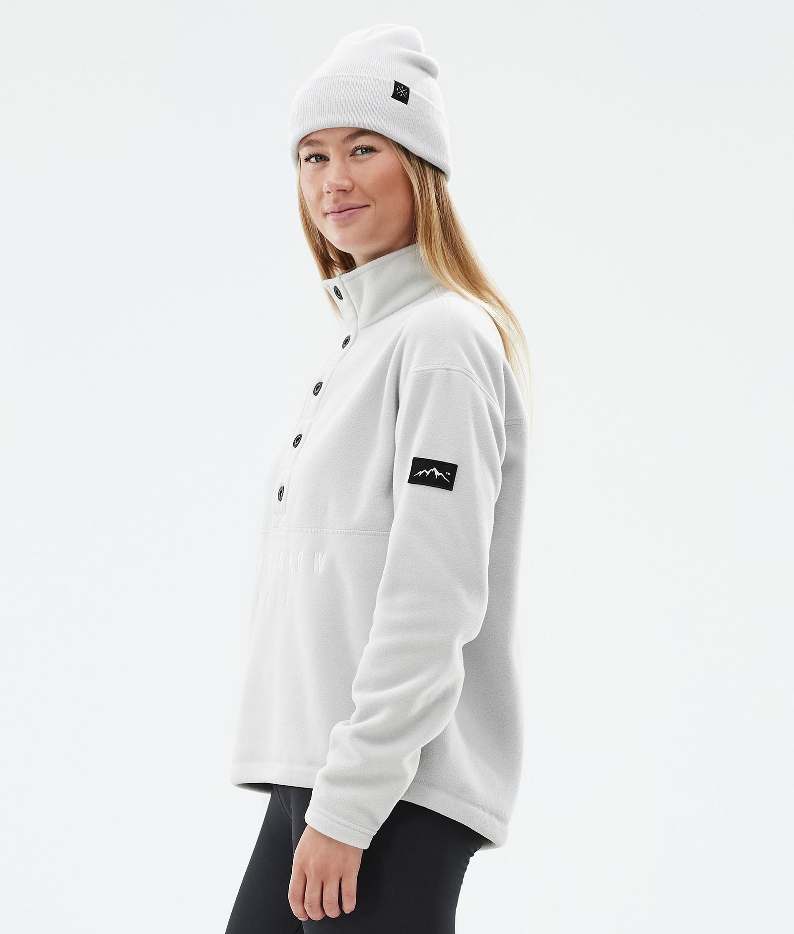 Comfy W Fleece Sweater Women Light Grey/Black, Image 5 of 6