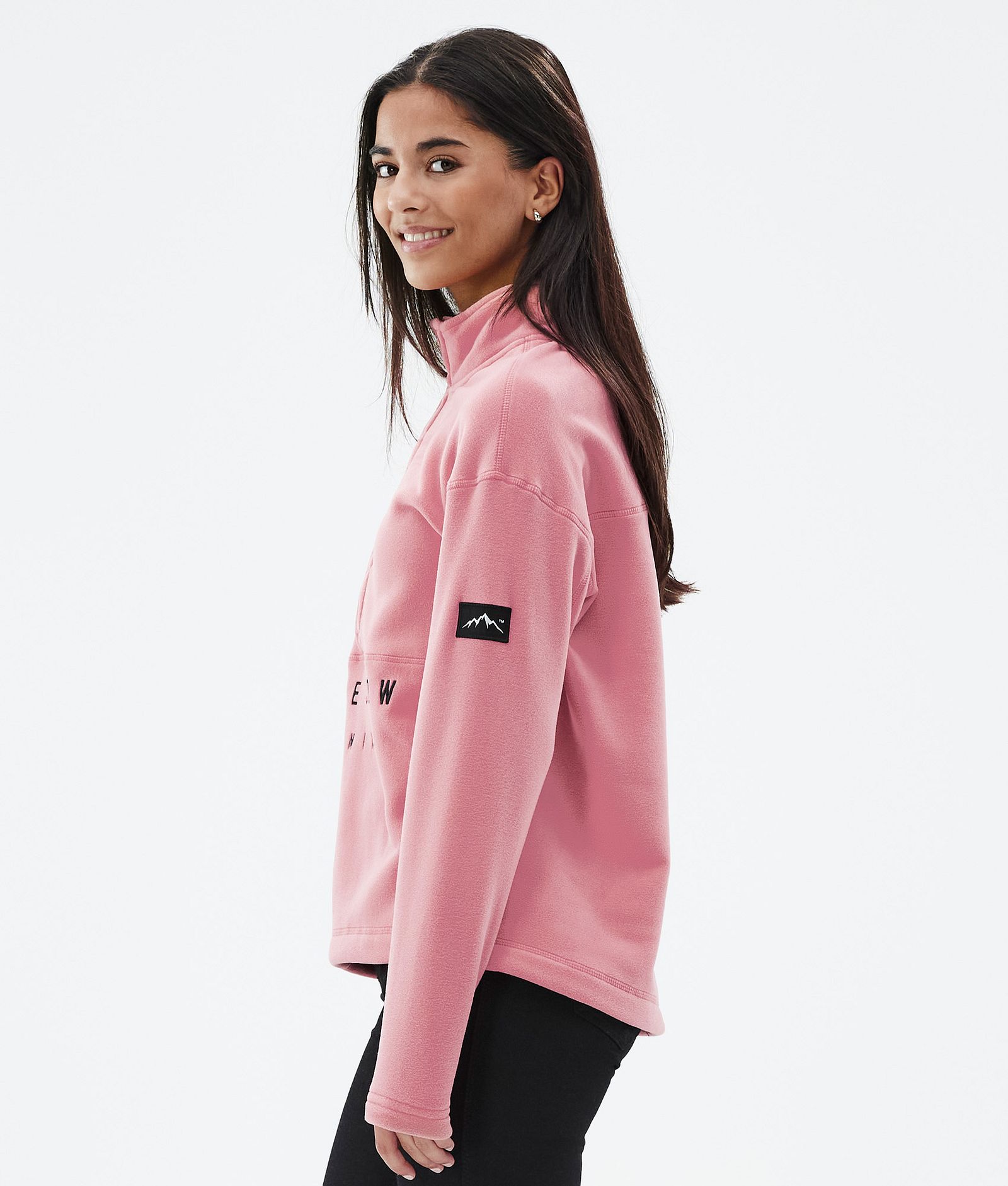 Comfy W Fleece Sweater Women Pink Renewed