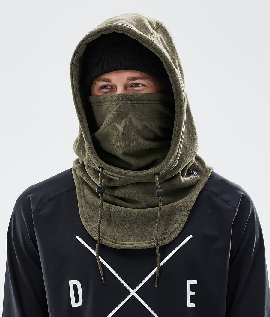 Cozy Hood II Facemask Olive Green