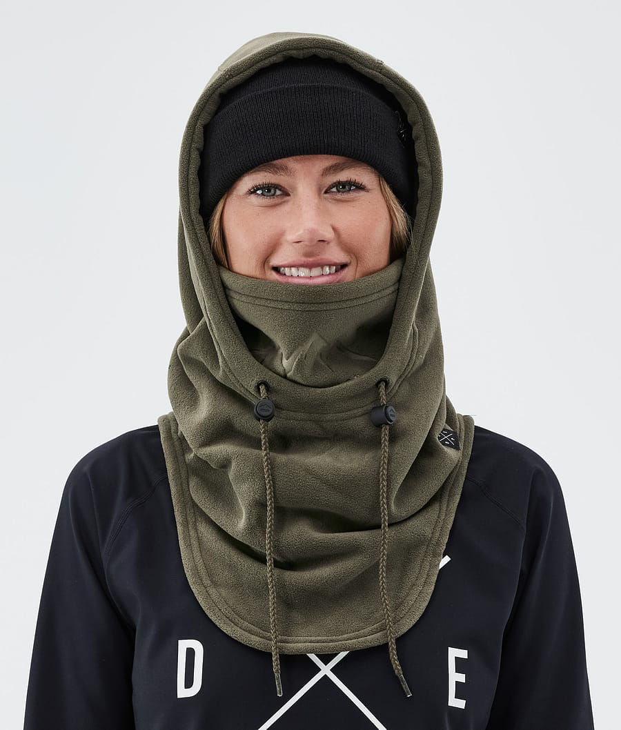 Cozy Hood II Facemask Olive Green