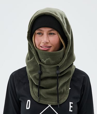 Cozy Hood II Facemask Olive Green