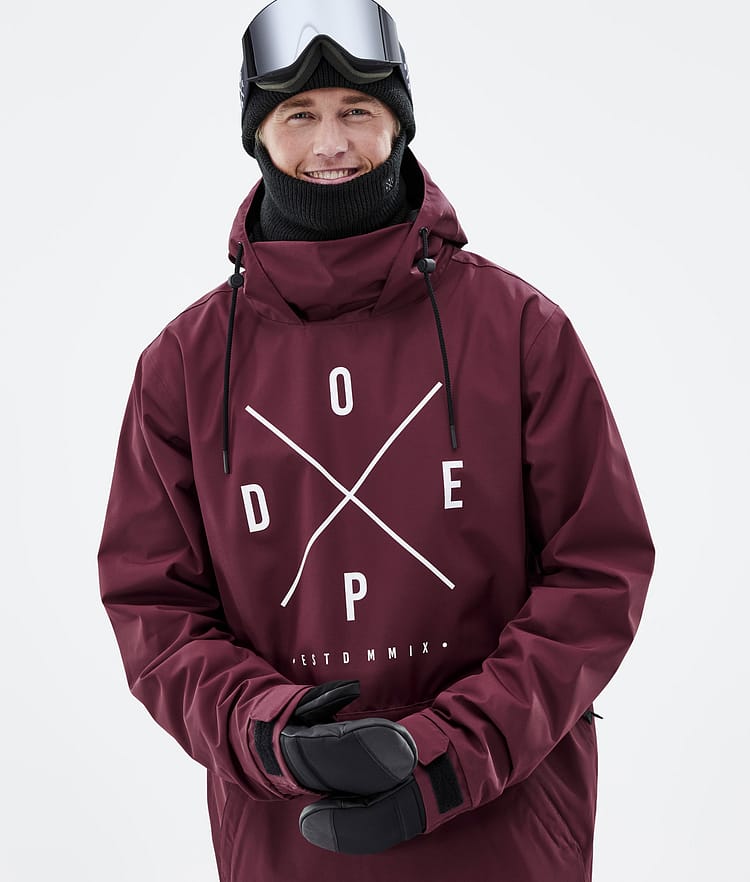 Migoo Kurtka Snowboardowa Mężczyźni 2X-Up Burgundy